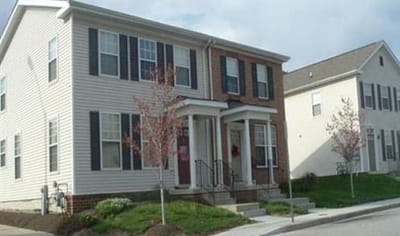 Exterior view of a senior living building