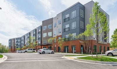 Exterior view of the Park View At Ellicott City building