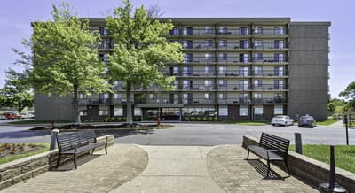 Exterior view of Center Place Senior Apartments
