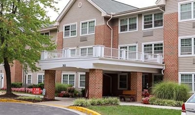 Exterior view of a senior living facility