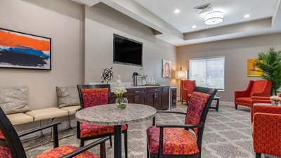 Interior common area with seating and decor