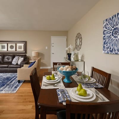 Interior view of a residential-style living area