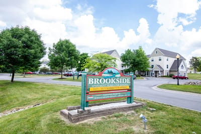 Exterior view of Brookside facility with sign
