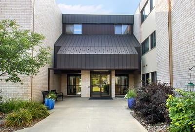 Exterior view of Pheasant Acres Apartments entrance