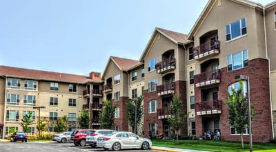 Exterior view of Tallgrass Creek Senior Living Community buildings
