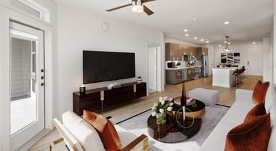 Stylish interior of an apartment living room