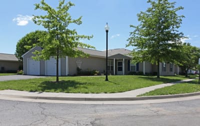 Exterior view of Cottages of Topeka Senior Apartments