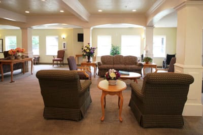 Bright and inviting common area with comfortable seating