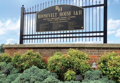 Roosevelt House II, senior living in Owensboro, KY — Signage for Roosevelt House senior living facility