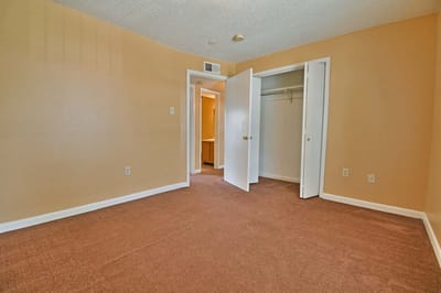Interior view of a private resident room
