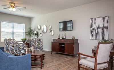 Cozy living room area with comfortable seating