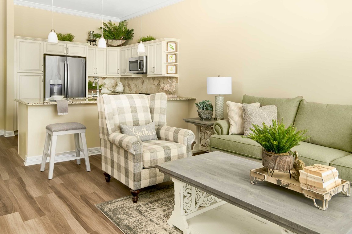 Cozy living room area with modern decor