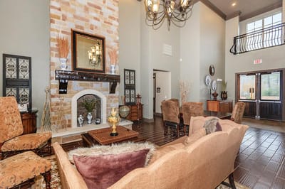 Welcoming common area with comfortable seating