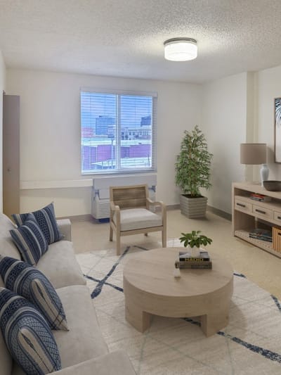Bright and inviting living room with modern decor
