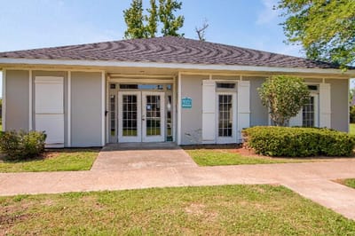 Exterior view of St. Charles Place Apartments entrance