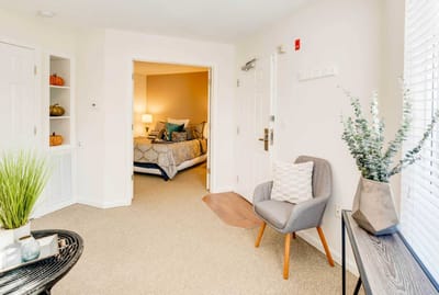 Interior view of a cozy apartment living space
