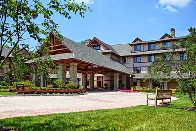 Exterior view of Fox Hill Residences entrance
