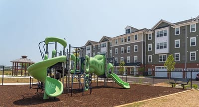 Outdoor playground in front of the facility