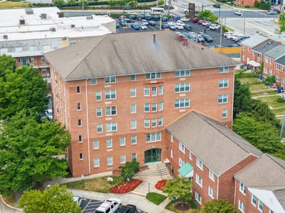 Aerial view of the Park View at Towson building