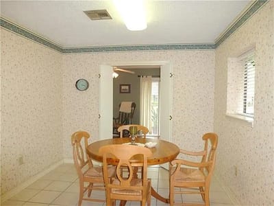 Cozy dining area in a residential setting