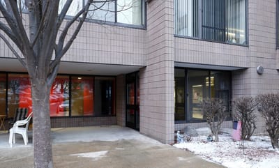 Entrance of Raymond J. Lord Manor showing exterior and landscaping