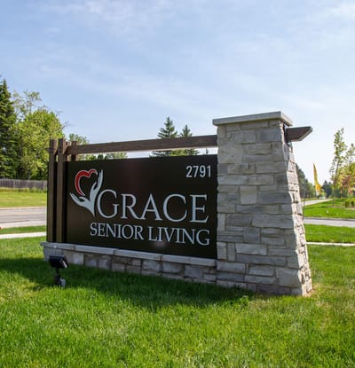 Signage for Grace Senior Living facility