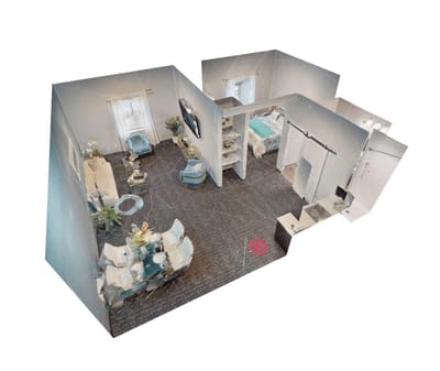 Floor plan of a spacious resident unit