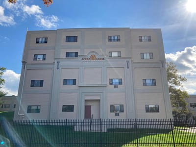 Exterior view of the Diamond Spring Gardens building