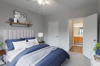 Bright and inviting bedroom with modern decor