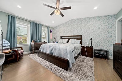 Bright and spacious interior of a private resident room
