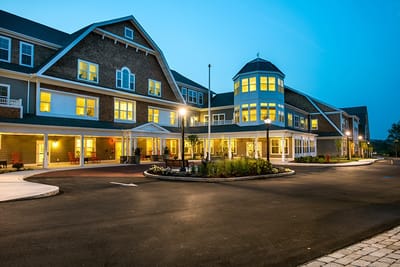 Exterior view of Laurelwood at The Pinehills building
