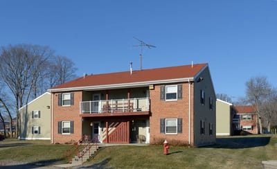 Exterior view of the James Thomas Apartments building