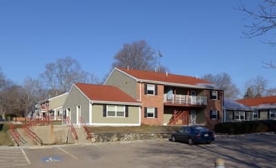 Exterior view of James Thomas Apartments