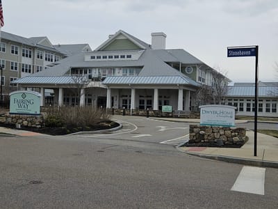 Exterior view of Fairing Way facility entrance