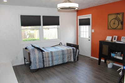 Simple interior of a resident's room