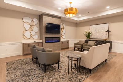 Interior common area with seating and decor