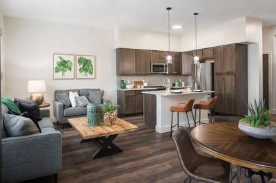 Modern interior of a resident living space