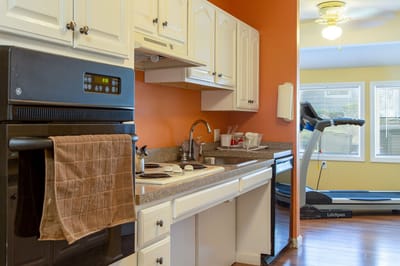 Interior view of a kitchen in a facility