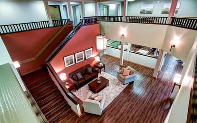 Interior common area with seating and decor