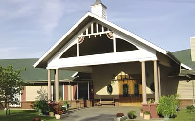 Exterior view of Holly House's entrance