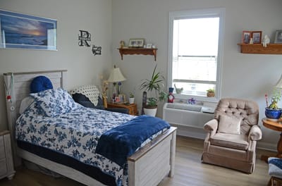 Cozy resident room with decorative features