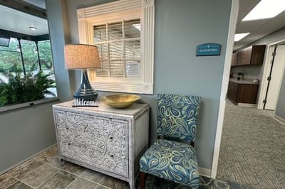 Welcoming interior space with decorative elements