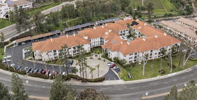 Aerial view of the Palacio Senior Apartments facility