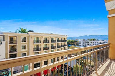 Exterior view of the facility with a balcony