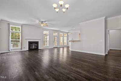 Bright and spacious common area with large windows