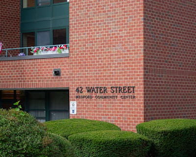 Exterior view of Water Street Apartments