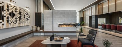 Modern lounge area with elegant decor