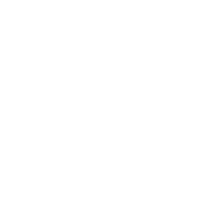 A white paw print graphic