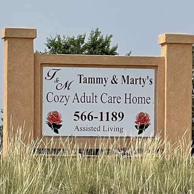 Sign for Tammy & Marty's Cozy Adult Care Home