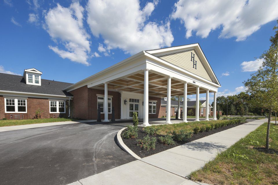 Front entrance of Hallmark House Memory Care facility